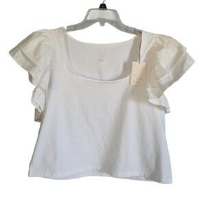 NWT A New Day Cropped Short Sleeve Top